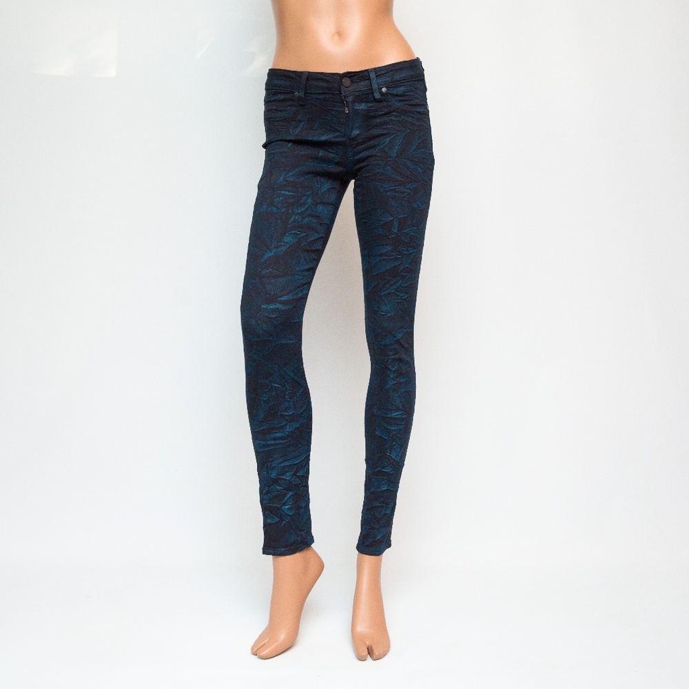Paige Geode Crinkle Mid-rise Ultra Skinny 26x29